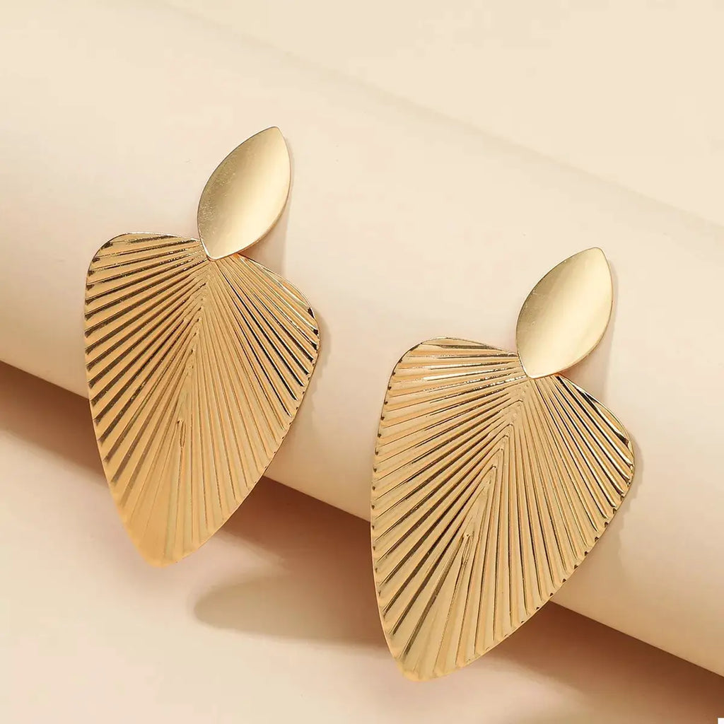 Leaf Shape Dangle Earrings by Trendsi