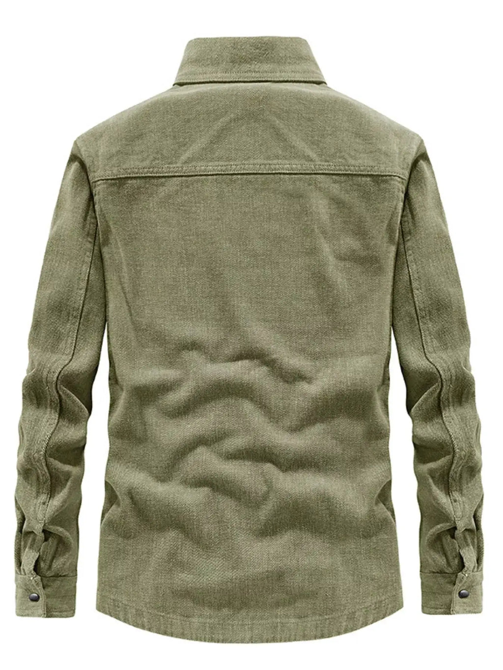 Men's Plus Size Dual Chest Pockets Shacket by Trendsi