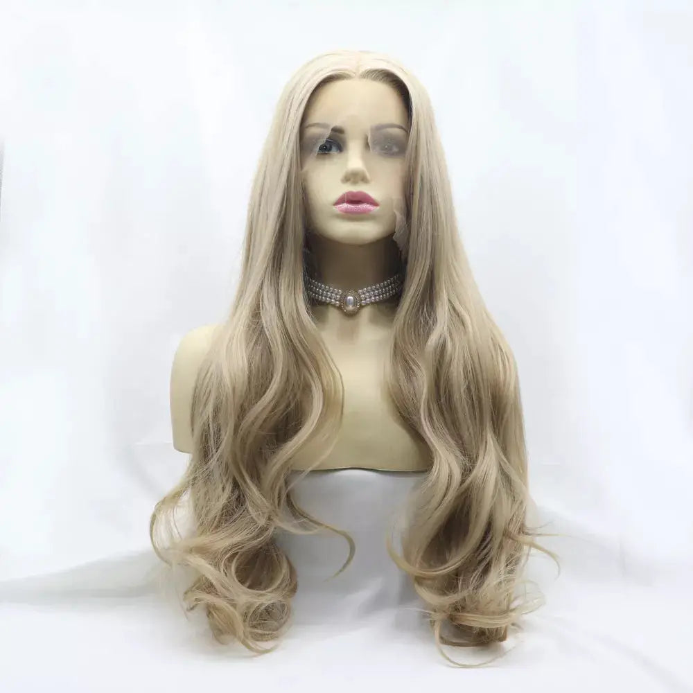 13*3" Lace Front Wigs Synthetic Long Wavy 24" 130% Density by Trendsi