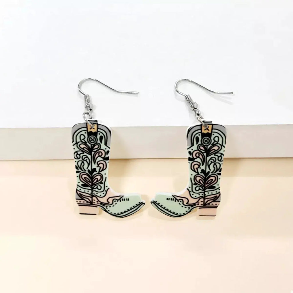 Western Boot Dangle Earrings by Trendsi