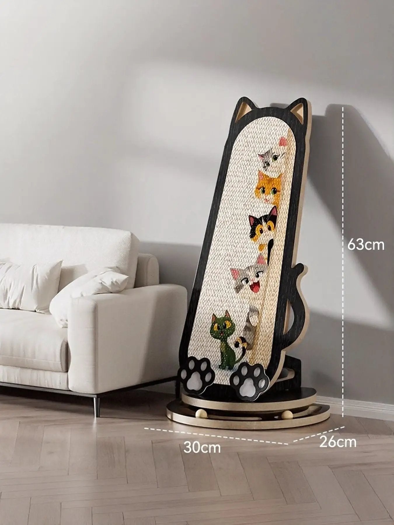 Cat-Shaped Scratching Post by Trendsi
