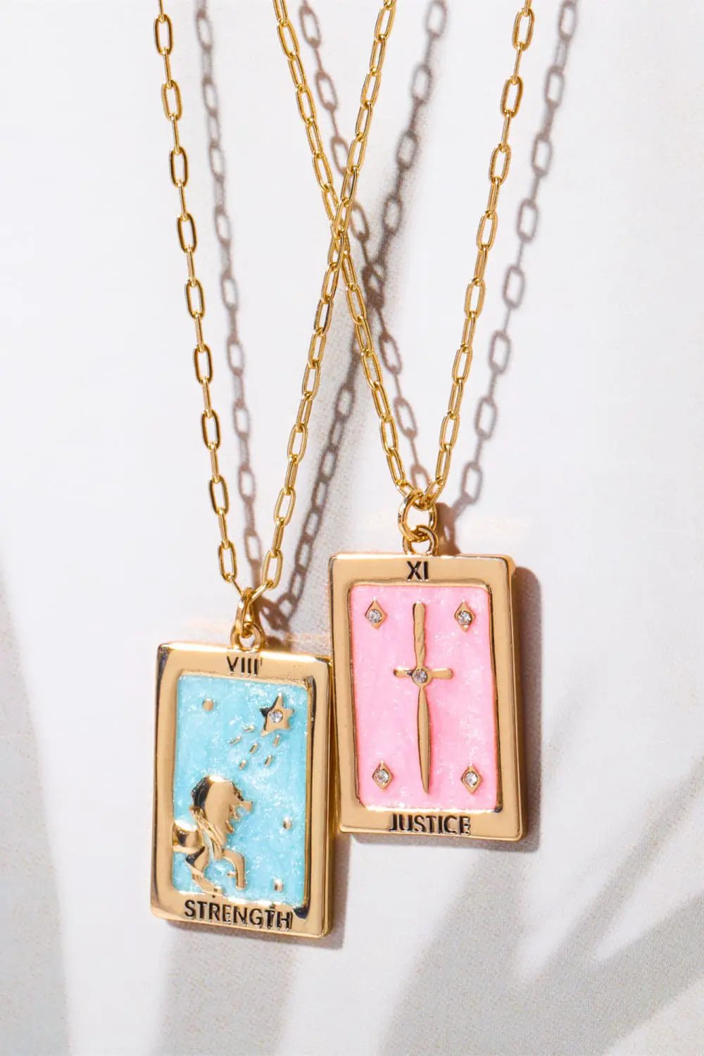 Tarot Card Pendant Copper Necklace by Trendsi