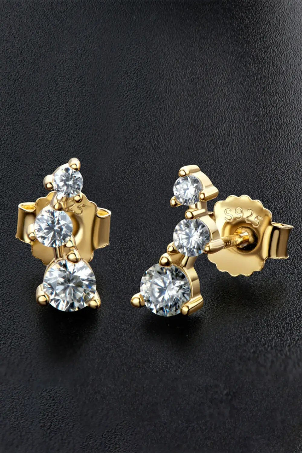 Adored Your Way Moissanite Stud Earrings by Trendsi