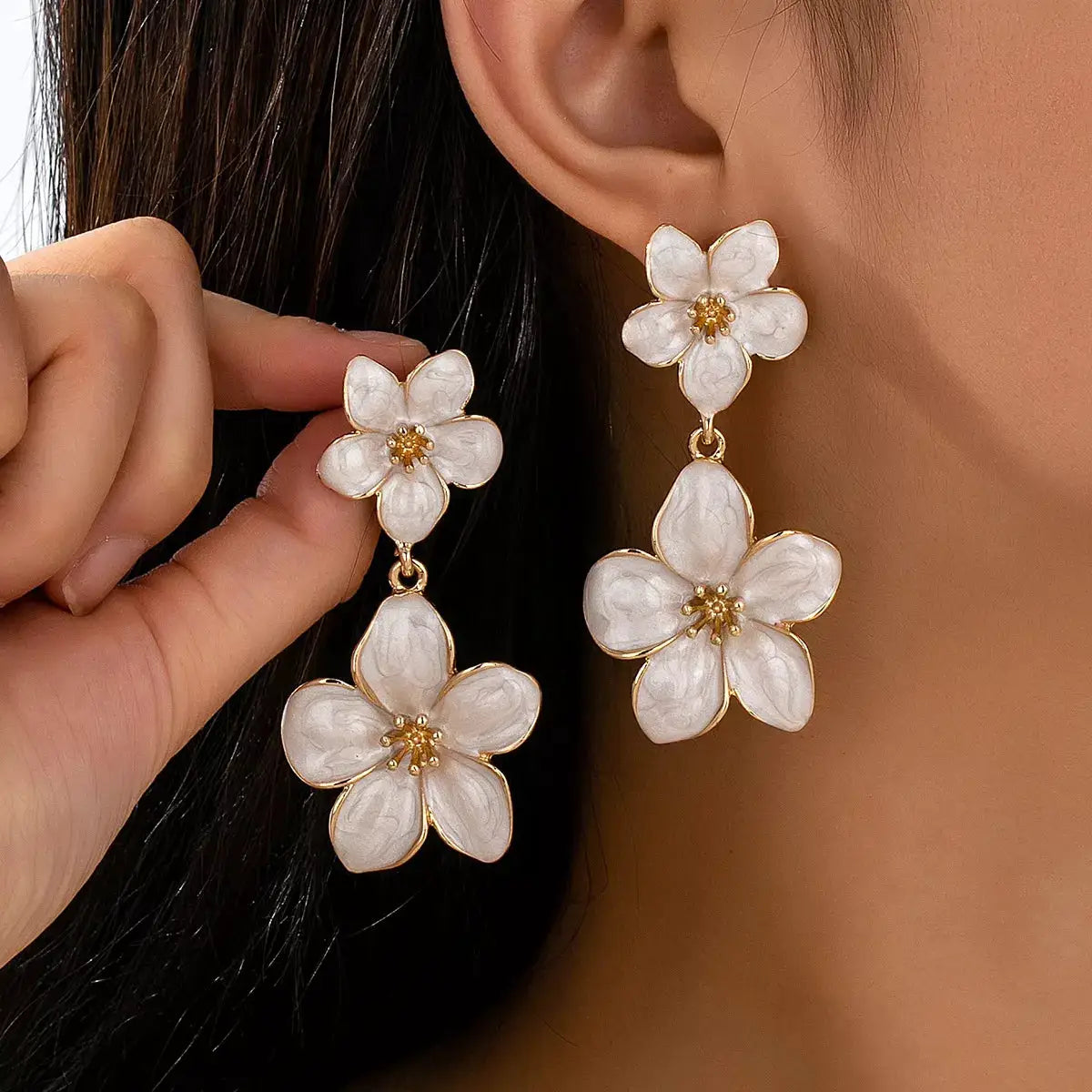 Flower Dangle Earrings by Trendsi