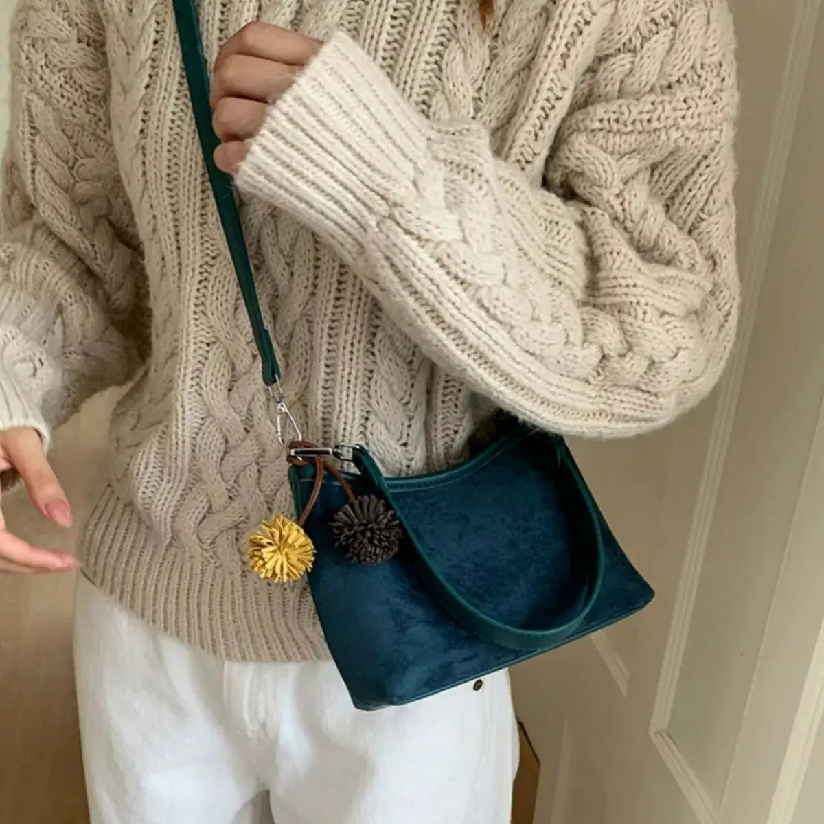 Suede Crossbody Bag with Adjustable Shoulder Strap by Trendsi