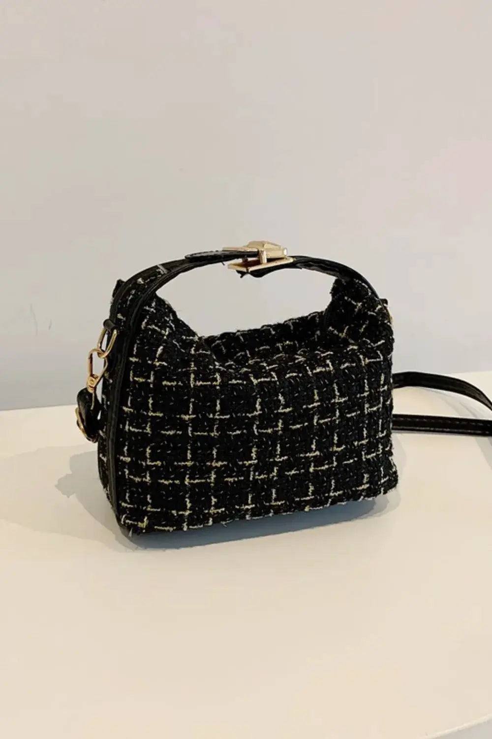 Woven Removable Strap Shoulder Bag by Trendsi