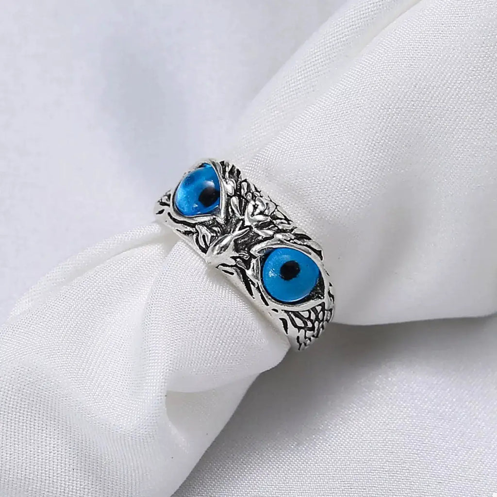 Alloy Owl Eyes Ring by Trendsi