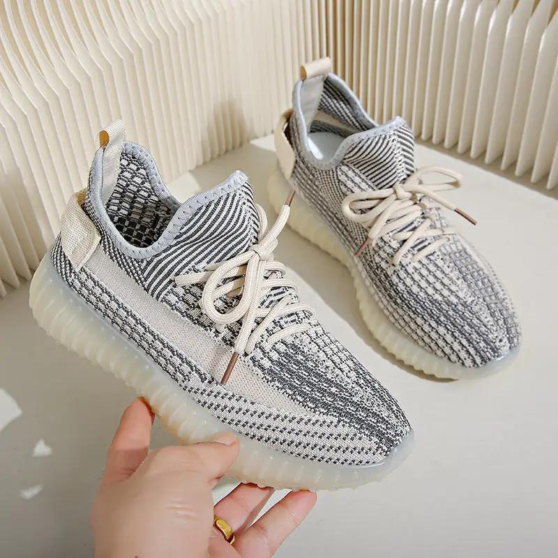 Coconut shoes for both men and women, summer breathable fly woven shoe covers, casual sports shoes, couple's mesh shoes by eprolo