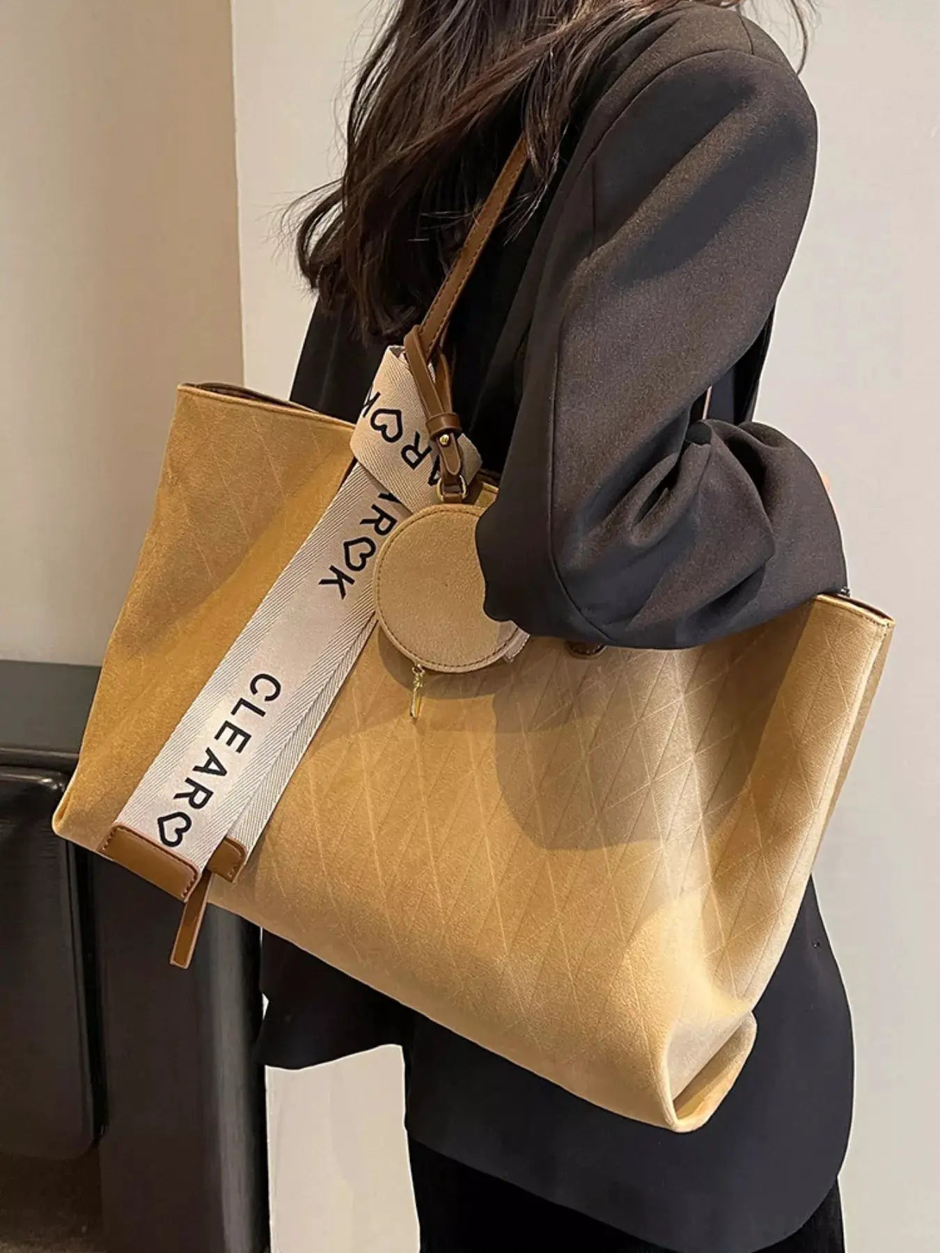 Large Capacity Tote Bag with Coin Purse by Trendsi