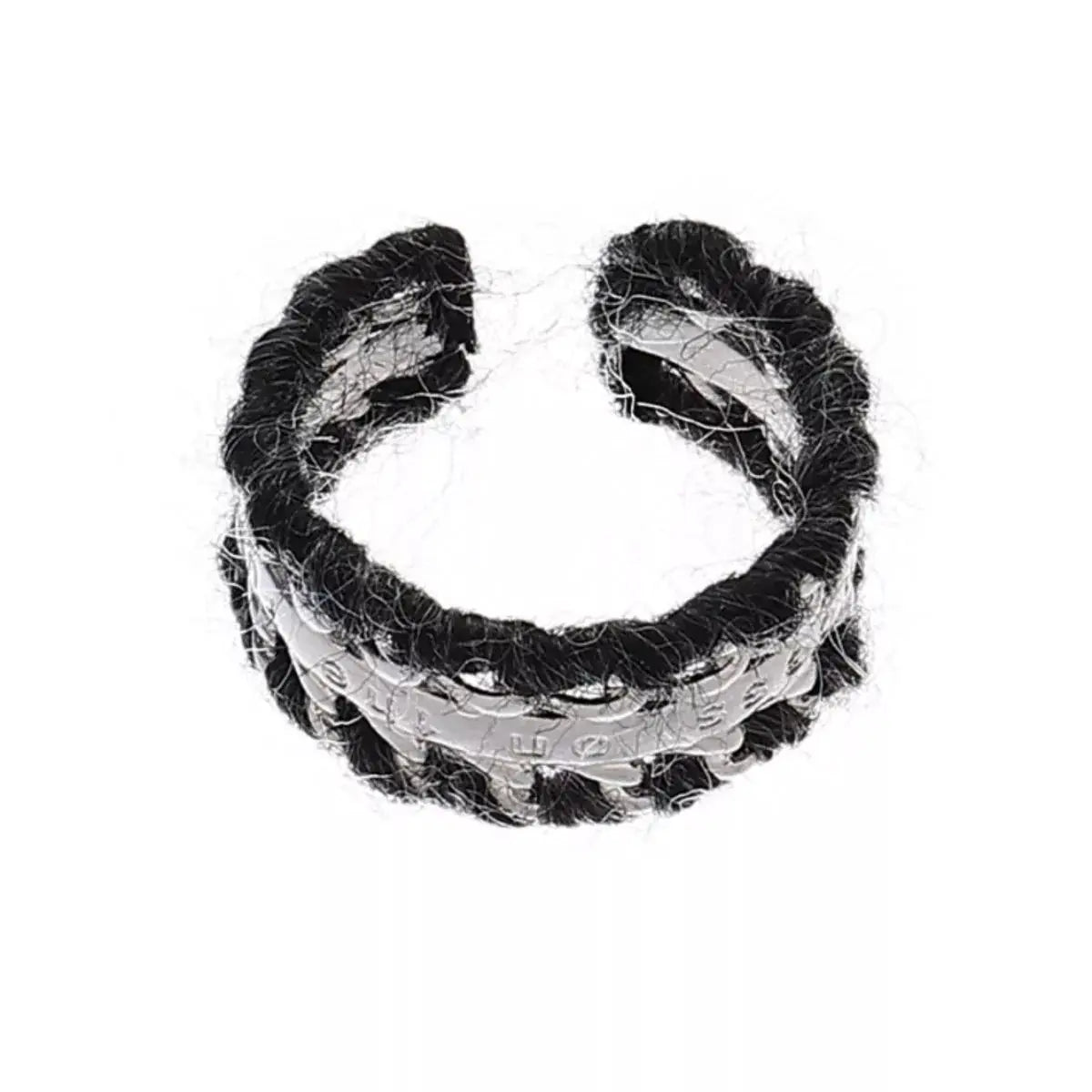 Brass Yarn-Wrapped Open Ring by Trendsi