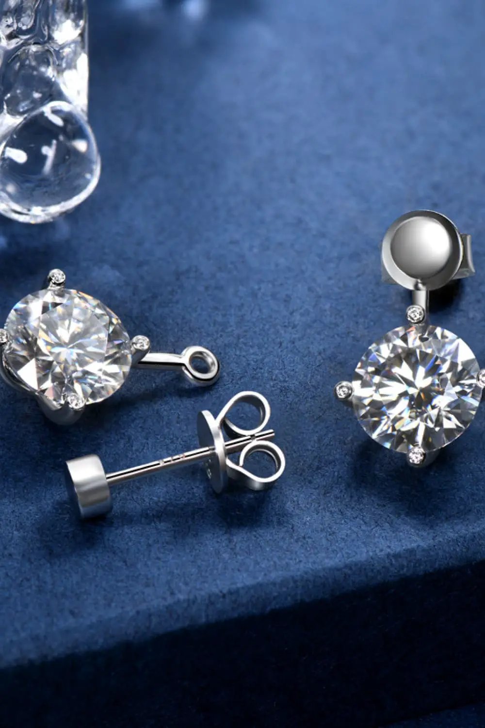 Adored 4 Carat Moissanite Drop Earrings by Trendsi