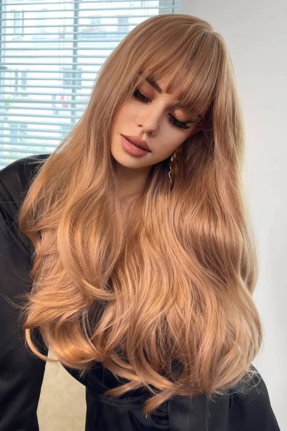 Natural Wave Full Machine Synthetic Wigs 26" by Trendsi