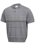 Men's Short Sleeve Knit Top by Trendsi