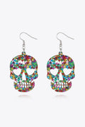 Acrylic Skull Drop Earrings by Trendsi