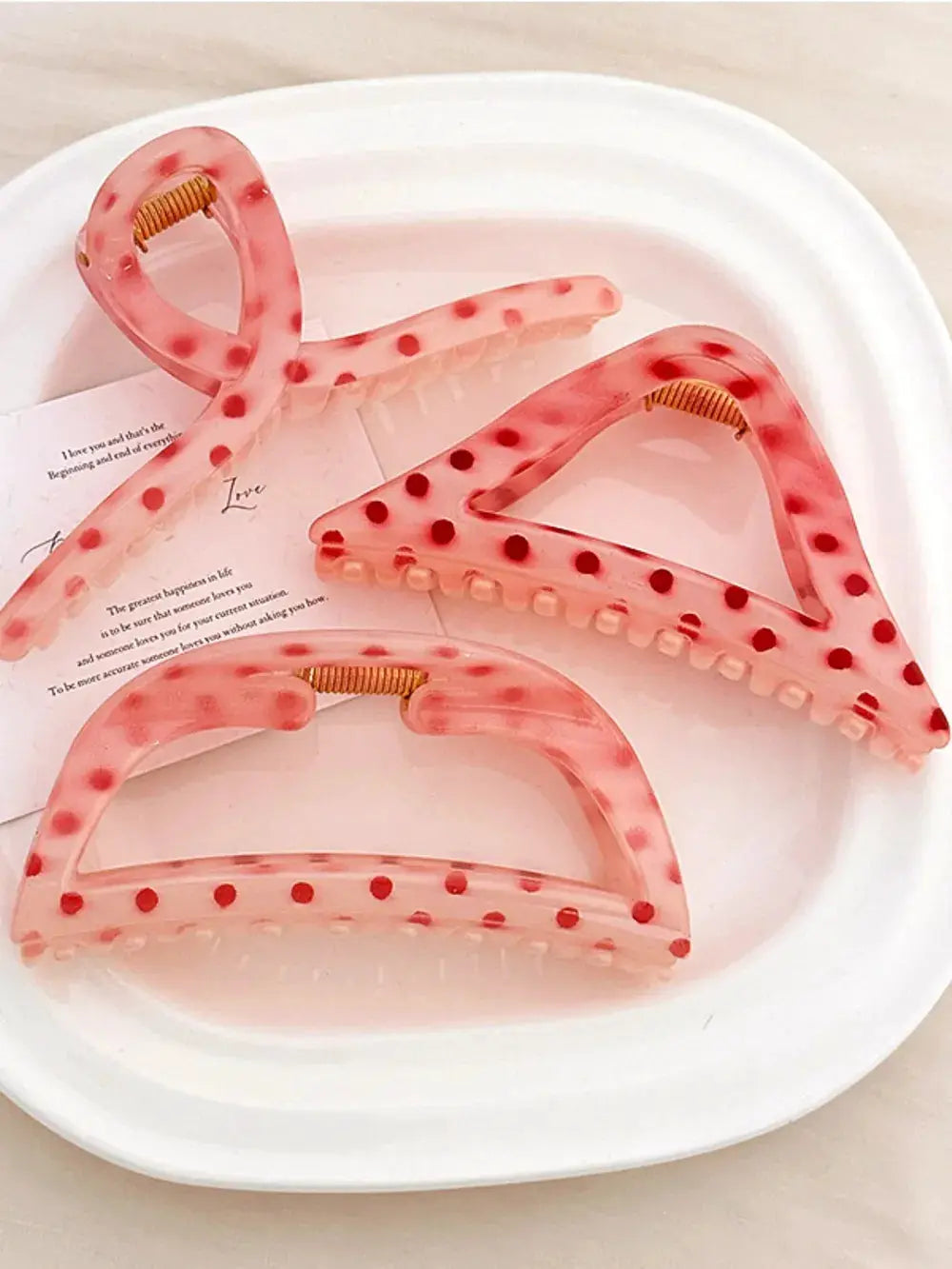 PC Polka Dot Hair Claw Clip by Trendsi