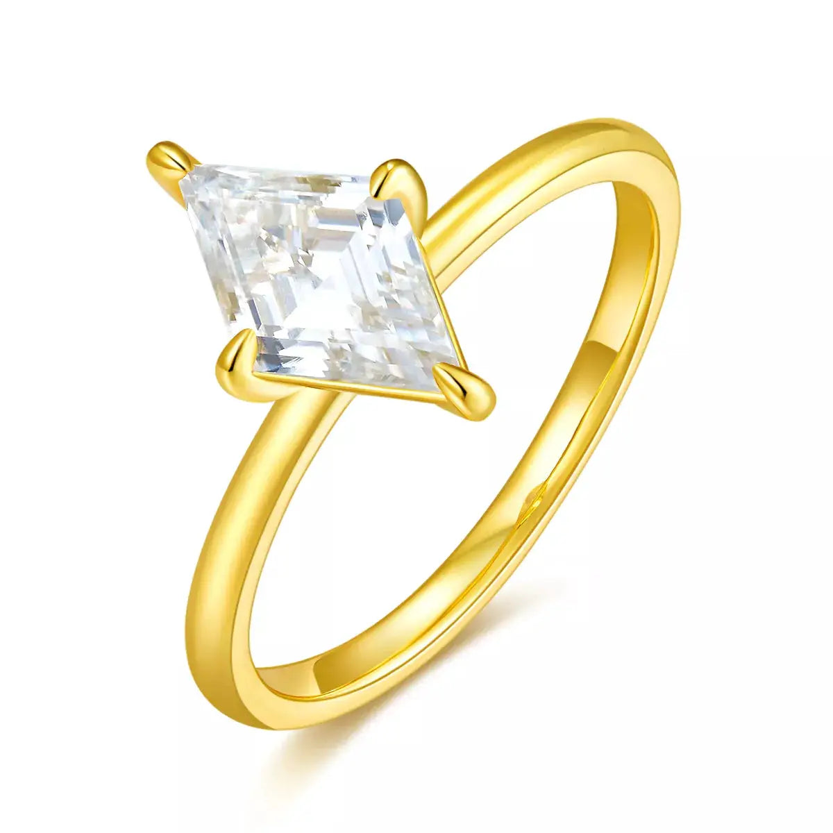 2 Carat Moissanite 925 Sterling Silver Ring by Trendsi