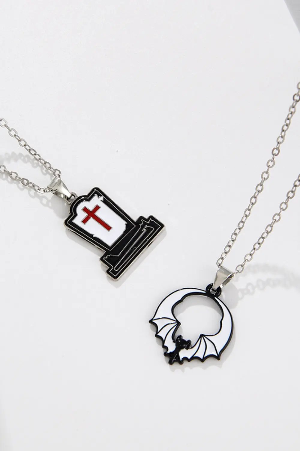 Two-Piece Halloween Theme Necklace Set by Trendsi