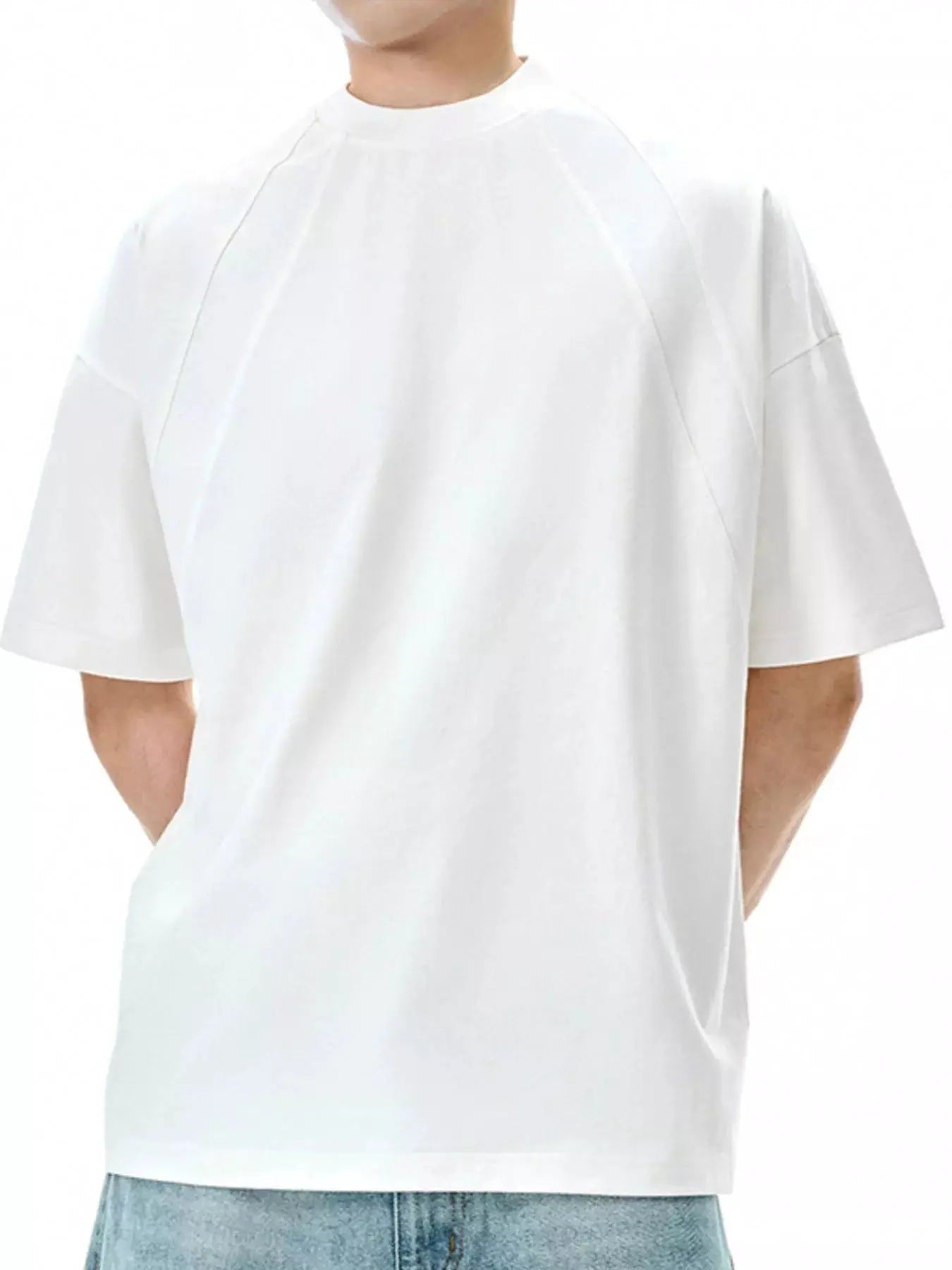 Men's Solid Color Short Sleeve T-Shirt by Trendsi