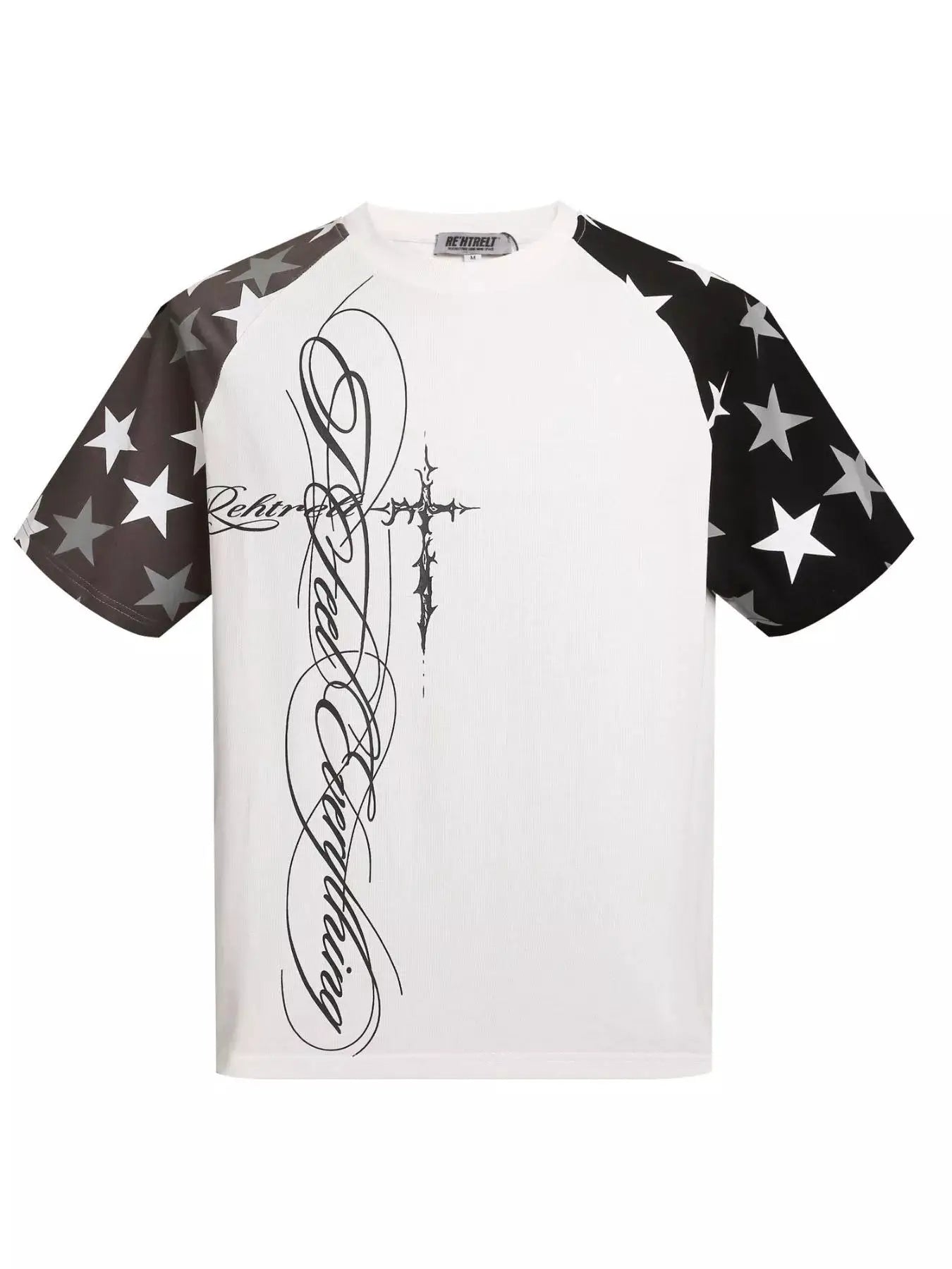 Men's Star Raglan Sleeve T-Shirt by Trendsi