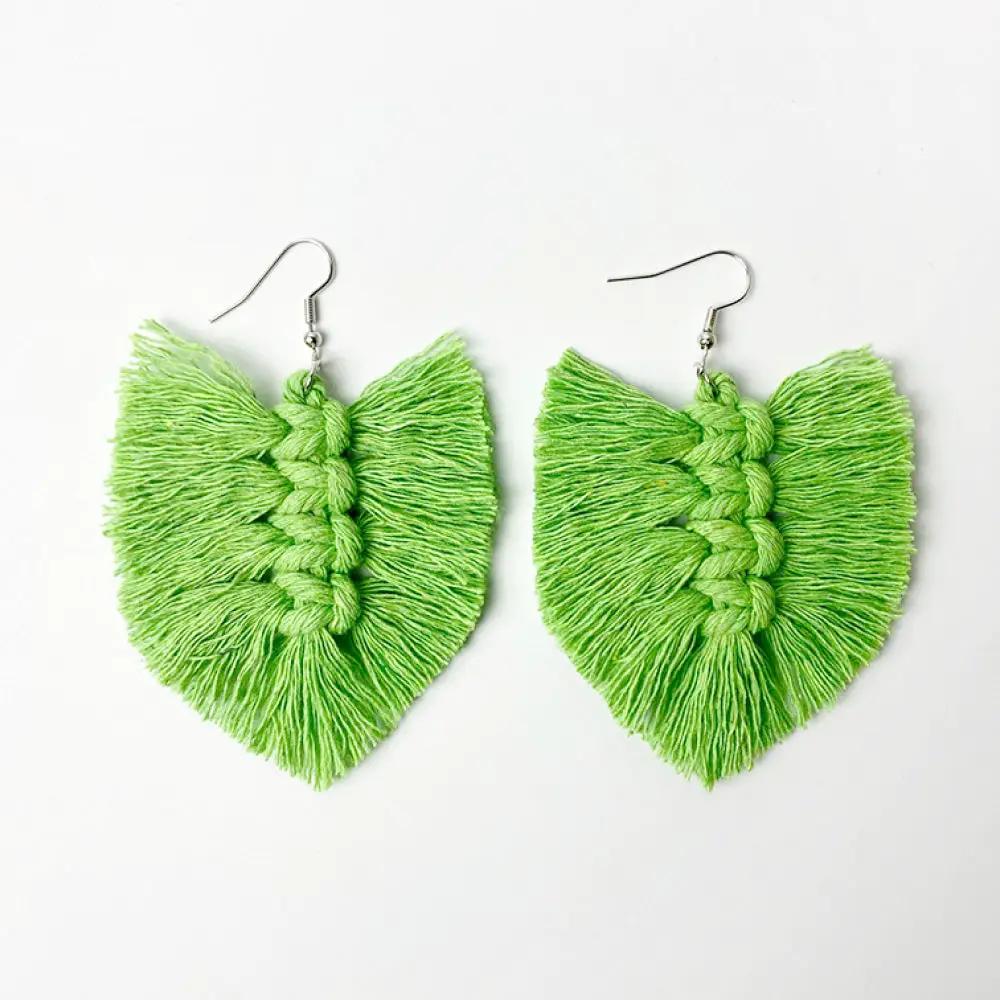 Fringe Detail Dangle Earrings by Trendsi