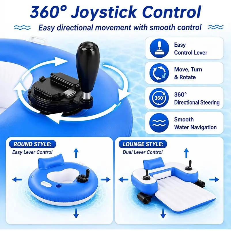 PowerFloat – Electric Propeller Inflatable Lounge Chair, Hands-Free Pool & Lake Cruiser by eprolo