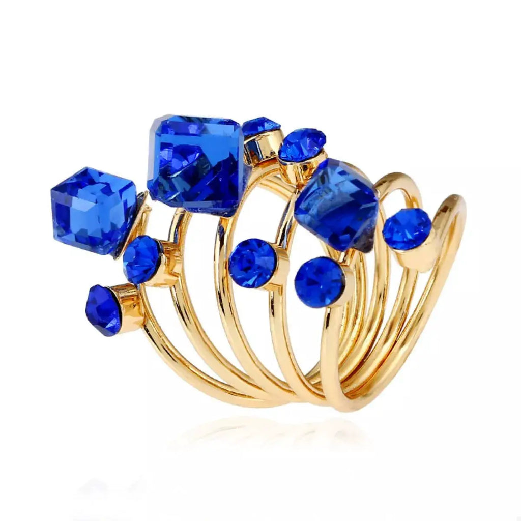18K Gold-Plated Multi-Layered Ring by Trendsi
