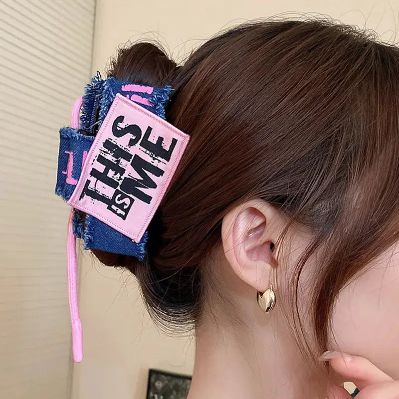Acrylic Braided Rope Hair Claw Clip by Trendsi