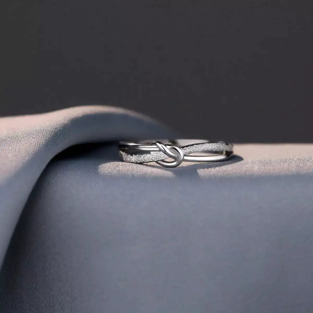 925 Sterling Silver Knot Ring by Trendsi