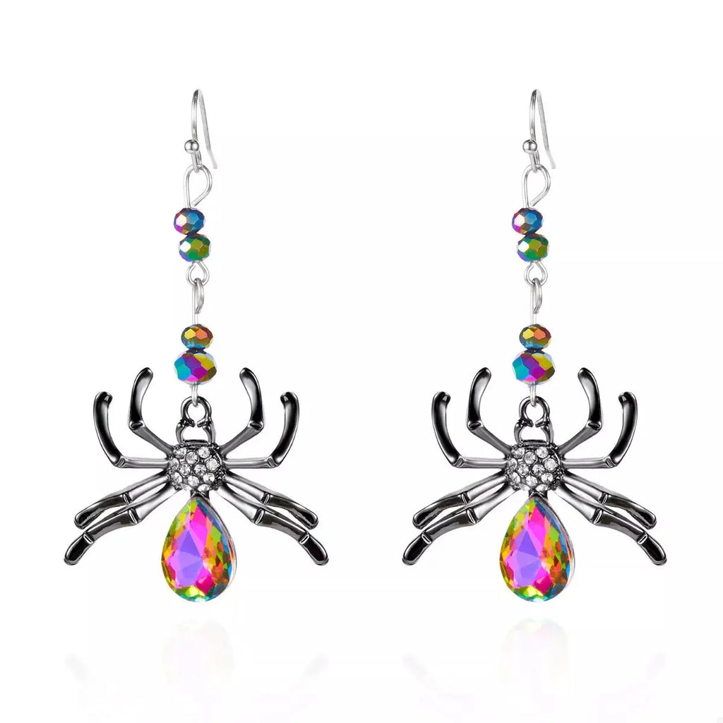 Halloween Spider Dangle Earrings by Trendsi