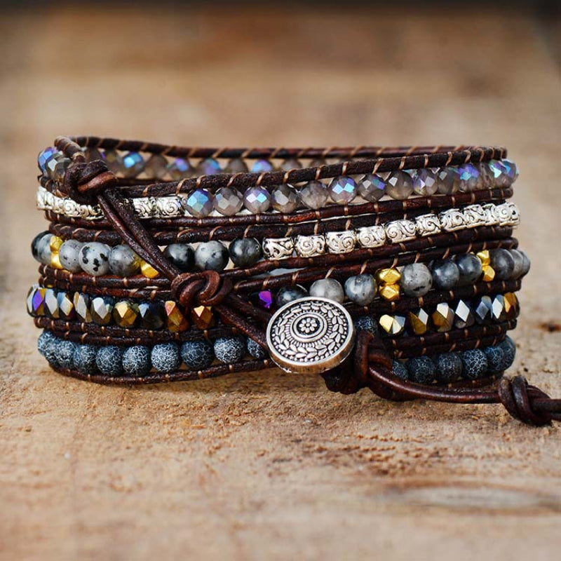Agate Beaded Bracelet by Trendsi