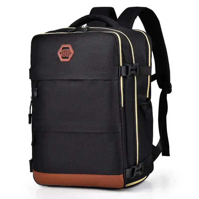 Color Block Multi-Pockets Backpack Bag by Trendsi
