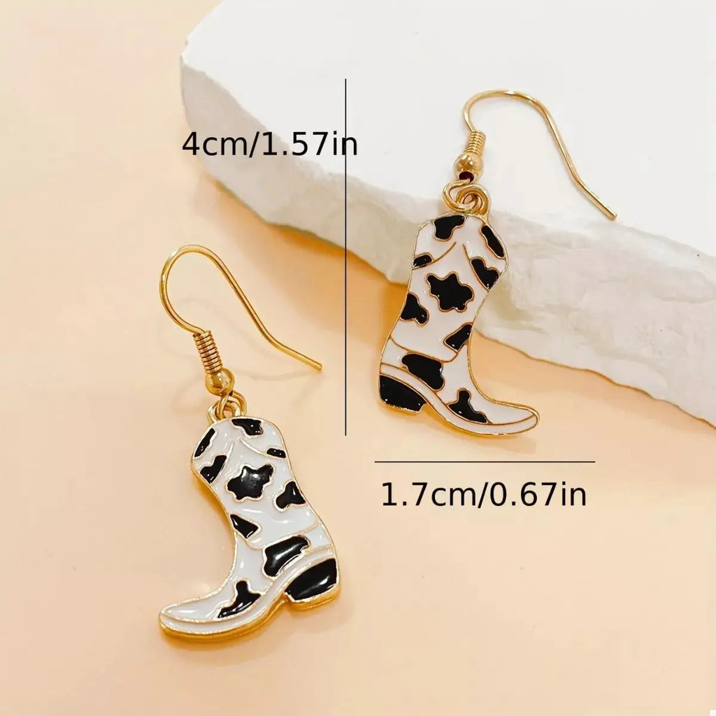 Cowgirl Boot Dangle Earrings by Trendsi