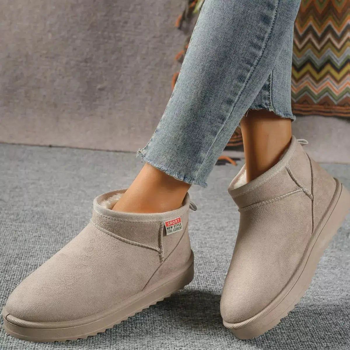 Round Toe Platform Boots by Trendsi