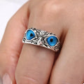 Alloy Owl Eyes Ring by Trendsi