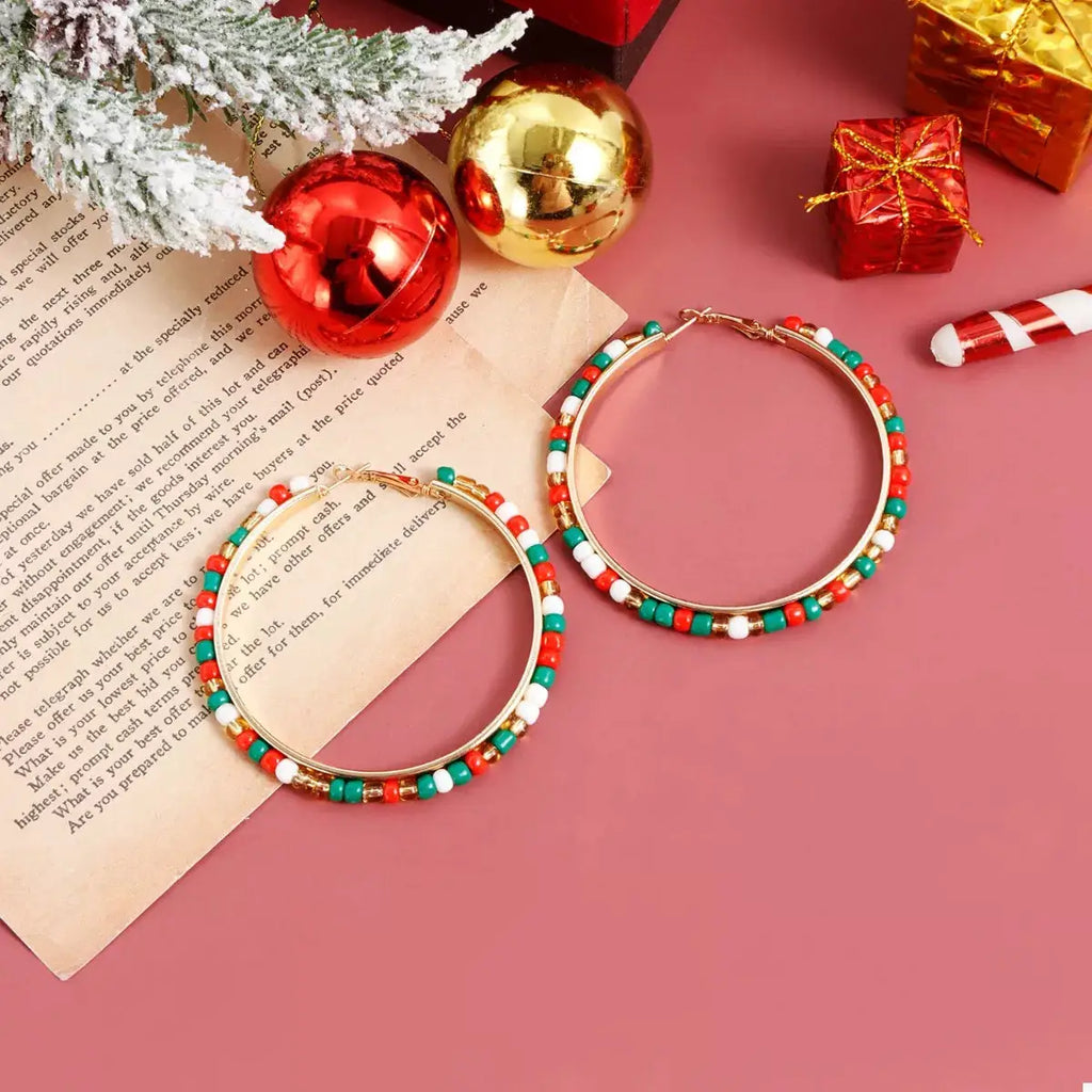 18K Gold-Plated Hoop Earrings by Trendsi