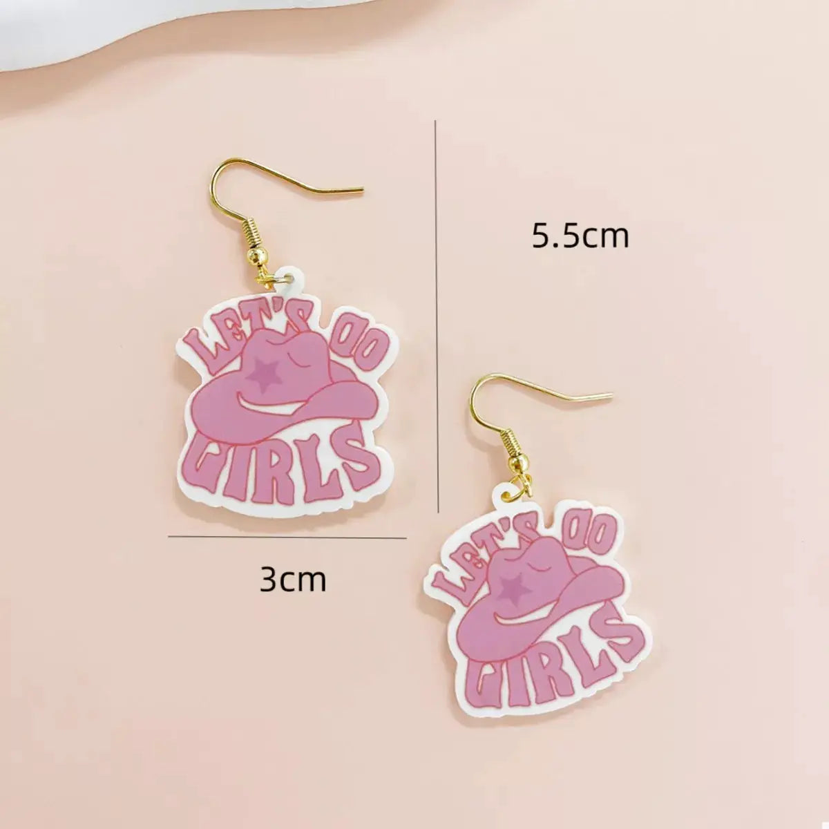 Cowgirl Hat Dangle Earrings by Trendsi