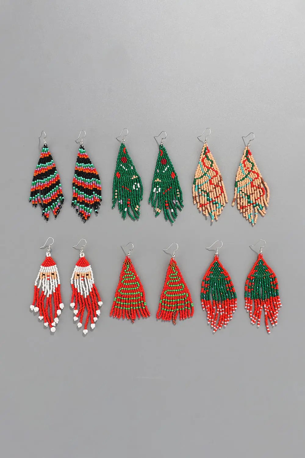 Christmas Beaded Earrings by Trendsi