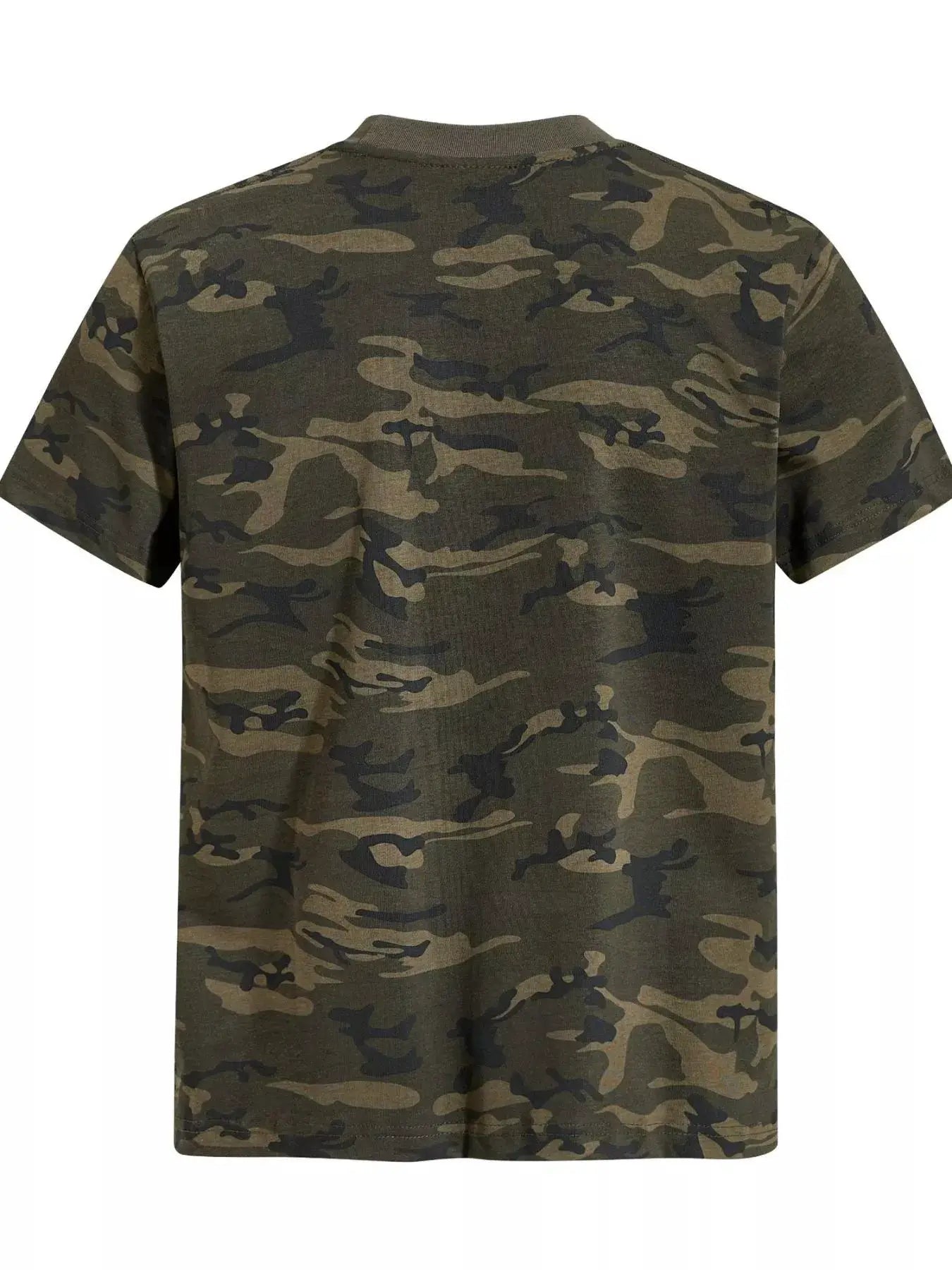 Men's Camouflage Print Short Sleeve T-Shirt by Trendsi