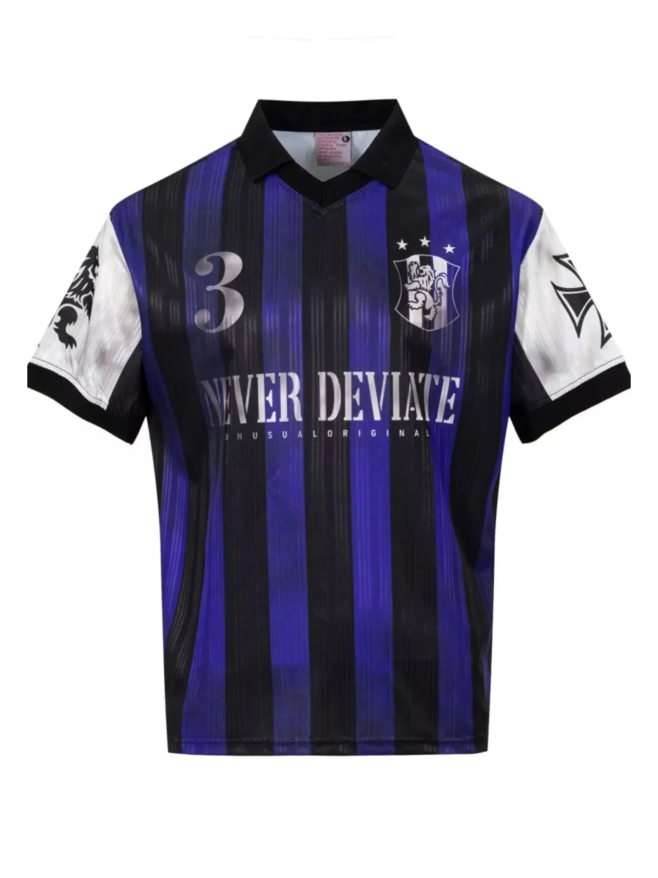 Men's Striped Soccer Jersey T-Shirt by Trendsi