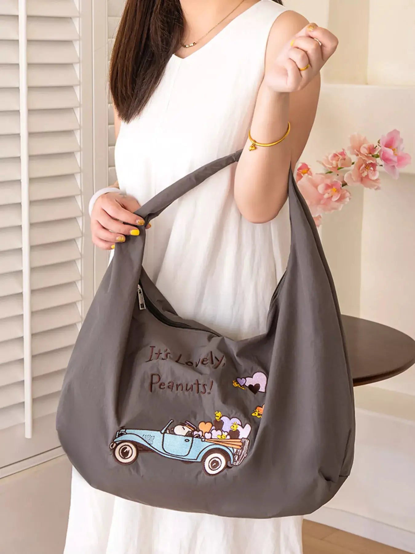 Casual Handbag with Zipper by Trendsi