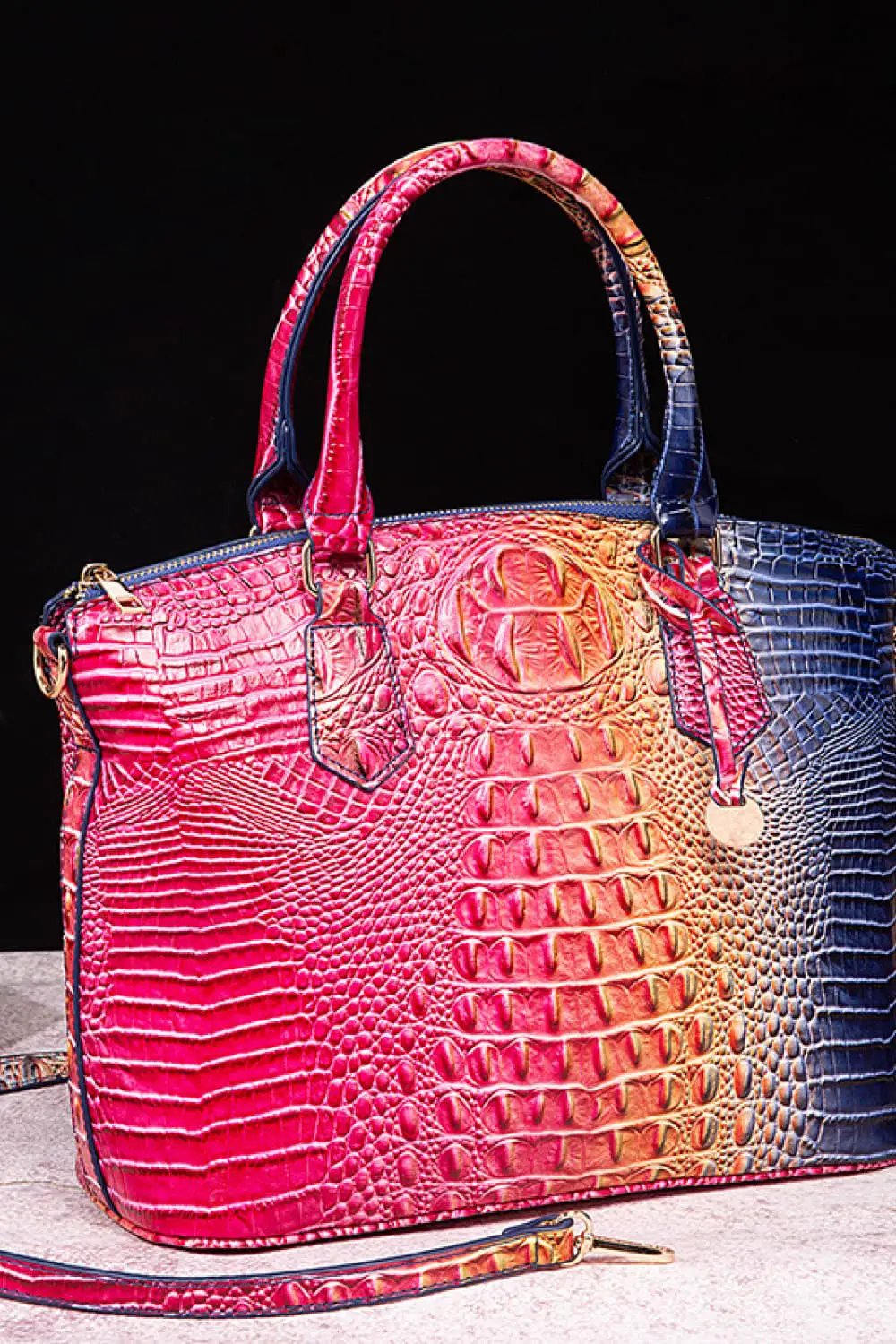 Gradient PU Leather Handbag by Trendsi