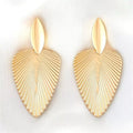Alloy Textured Earrings by Trendsi