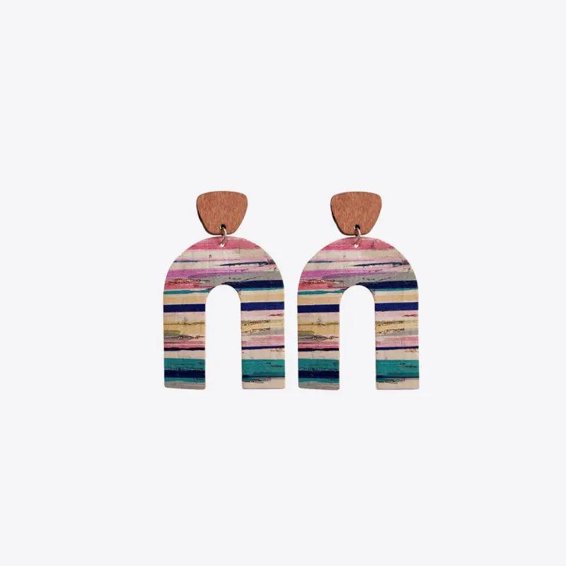 Rainbow Drop Earrings by Trendsi