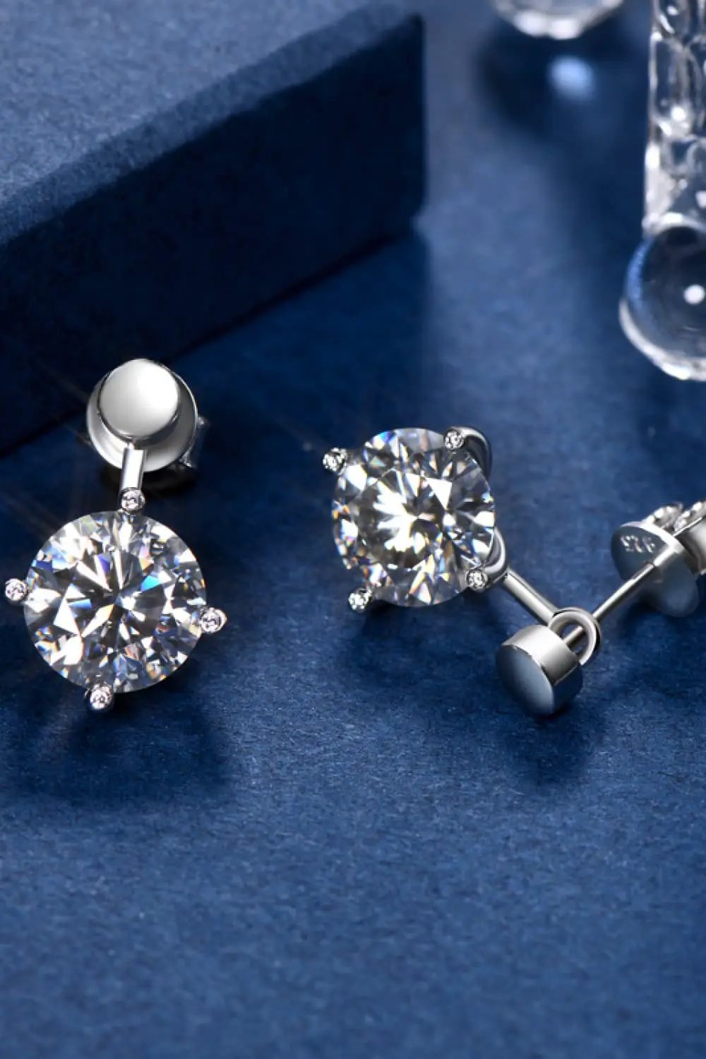 Adored 4 Carat Moissanite Drop Earrings by Trendsi