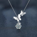 1 Carat Moissanite 925 Sterling Silver Pendant Necklace by Trendsi