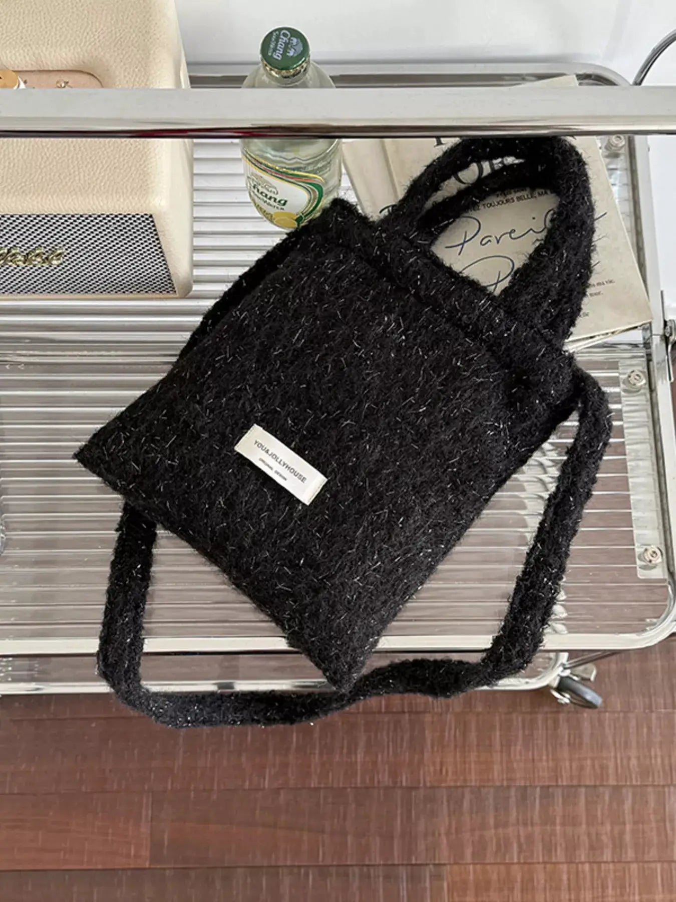 Solid Color Crossbody Bag by Trendsi