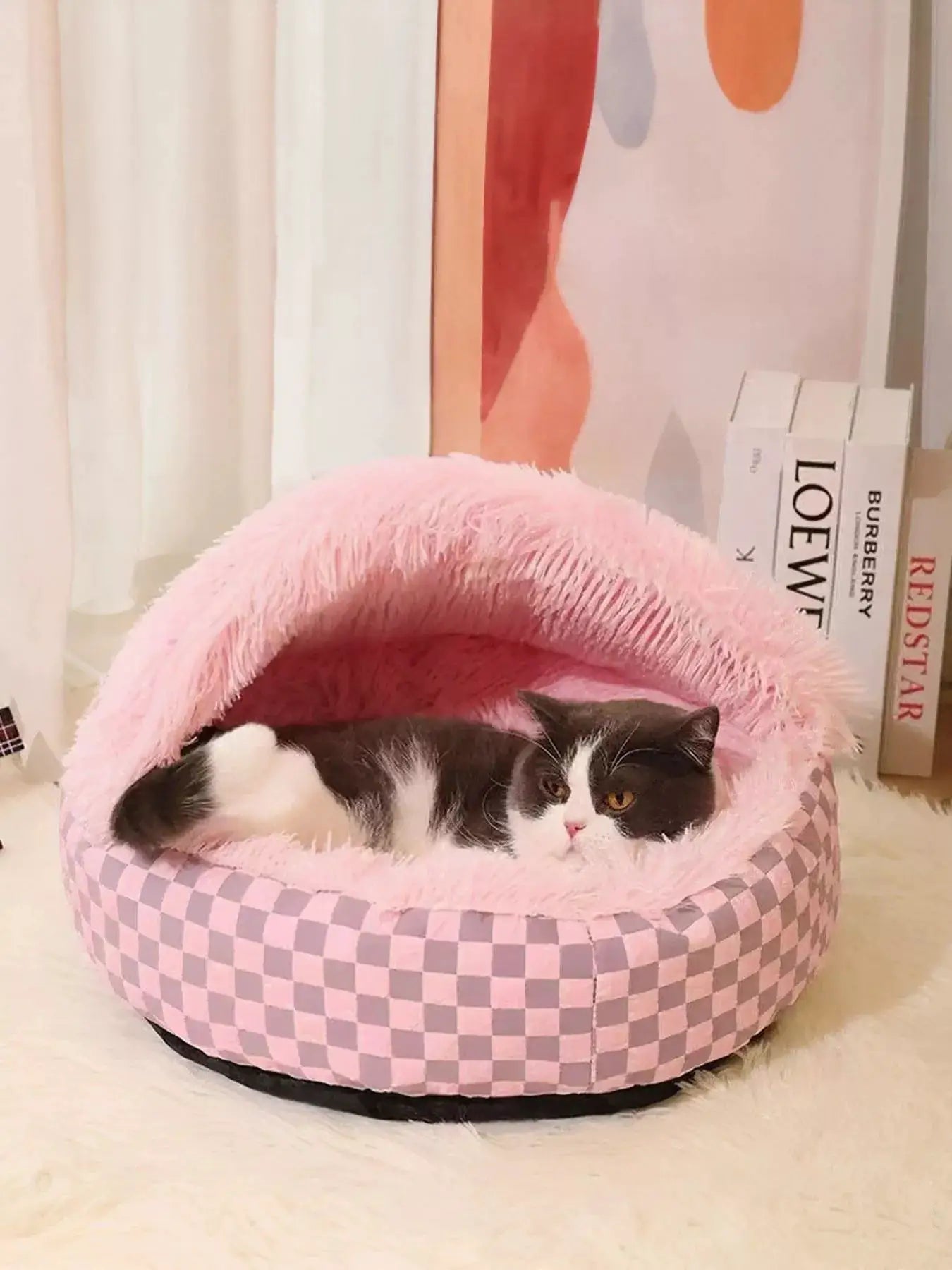 Cozy Cave Pet Nest with Plush Interior by Trendsi