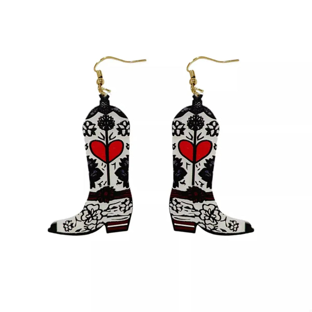 Cowboy Boot Dangle Earrings by Trendsi