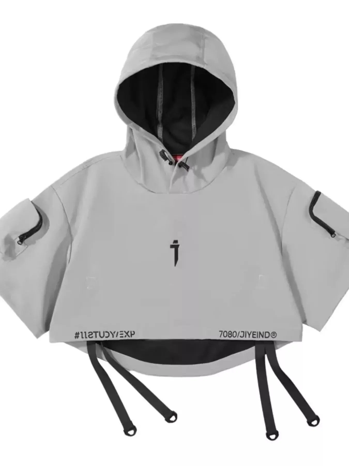 Men's Oversized Cropped Hoodie by Trendsi