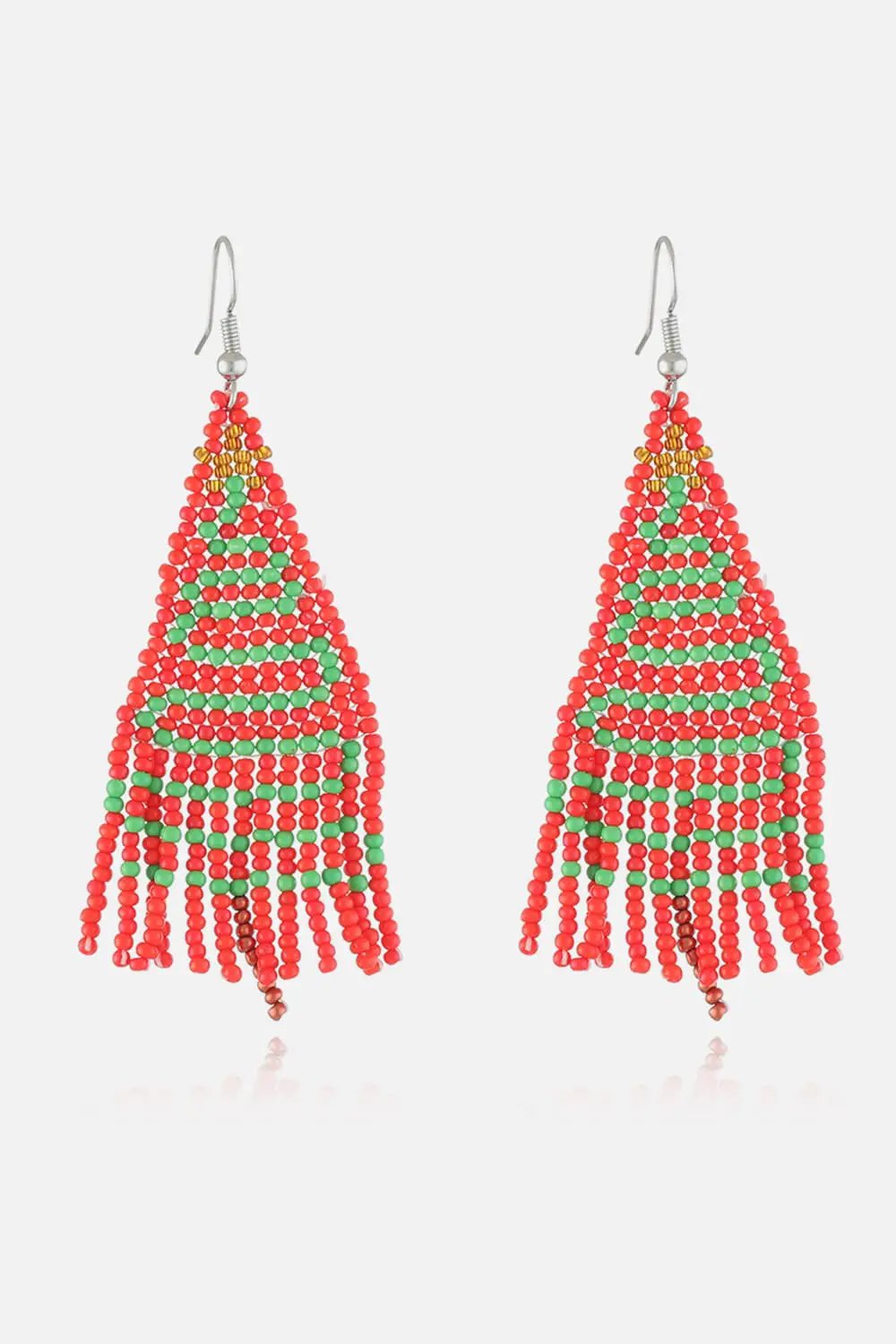 Christmas Beaded Earrings by Trendsi